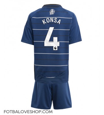 Aston Villa Ezri Konsa #4 Dětské Alternativní Dres 2024-25 Krátký Rukáv (+ trenýrky)